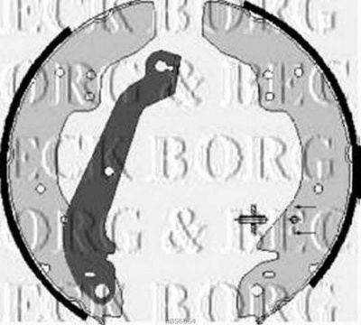 BORG & BECK bbs6064 -  Комплект тормозных колодок